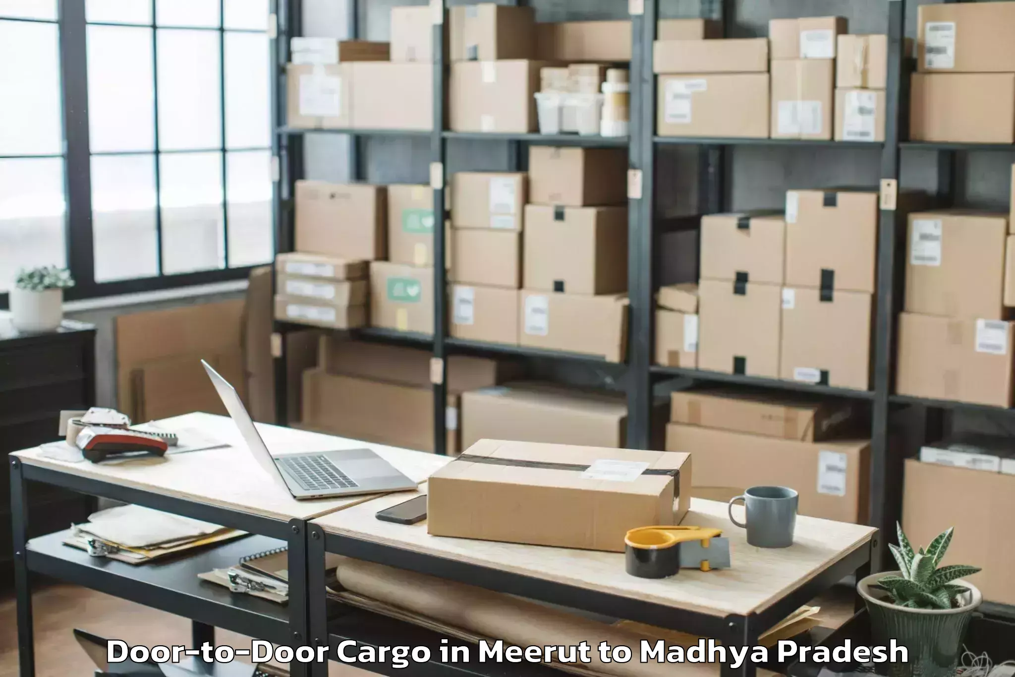 Efficient Meerut to Anjad Door To Door Cargo